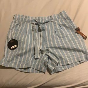 Striped Blue Women's Shorts